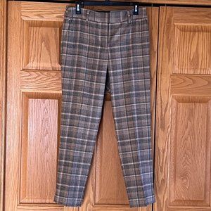 TALBOTS - Hampshire Ankle Pant - Luxe Plaid -- NEW with Tag